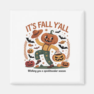Imã Dia de as Bruxas engraçado Autumn Cute It's Fall Y