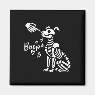 Imã Dia de as Bruxas engraçado de Cachorro de Mão do E
