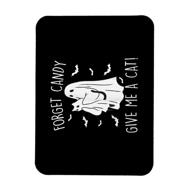 Ímã Dia de as Bruxas engraçado Ghost Esquece O Docinho (Vertical)