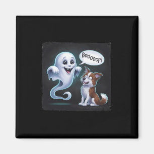 Imã Dia de as Bruxas engraçado Rouco Fantasma Cachorro