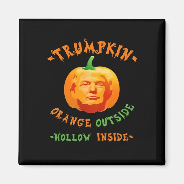 Imã Dia de as Bruxas engraçado Trumpkin Clássico (Frente)