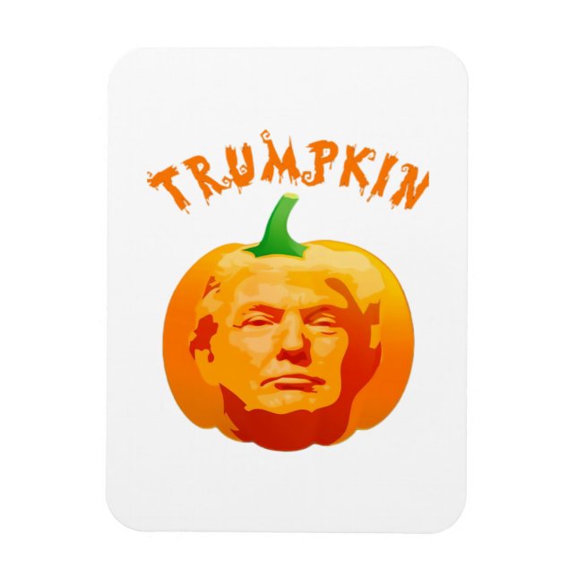 Ímã Dia de as Bruxas engraçado Trumpkin Figurino - Est (Vertical)