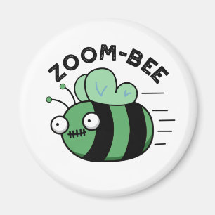 Imã Dia de as Bruxas engraçado Zombie Bee Pun