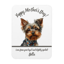 Ímã Dia de as mães Bonito Yappy Yorkie