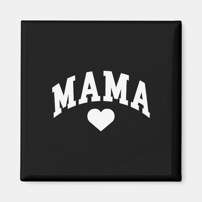 Imã Dia de as mães do coração da mamãe (Frente)
