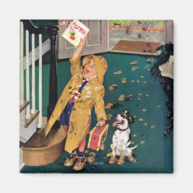 Imã Dia de as mães Feliz (Frente)