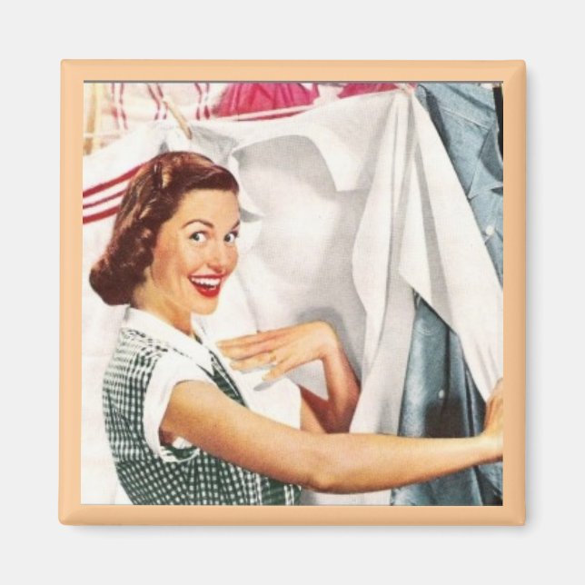 IMÃ DIA DE AS MÃES FELIZ ESPOSA DOMÉSTICA MAGNET DE RE (Frente)