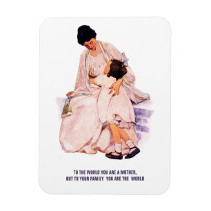 Ímã Dia de as mães Fine Art Gift Magnets com Citaçã