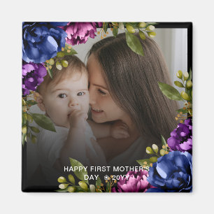 Imã Dia de as mães Floral Chic Tropical Boho Magnet