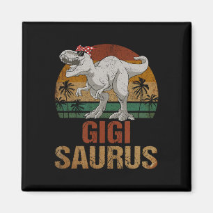 Imã Dia de as mães Gigisauro T Rex Dinosaur Gigi Sauru