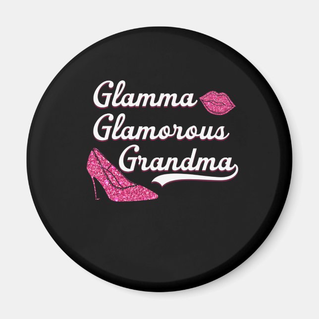 Imã Dia de as mães Glamma Glamororus Vovó (Frente)