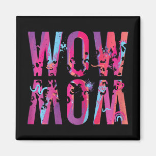 Imã Dia de as mães Mãe É Uau Pincel De Arte De Cabeça