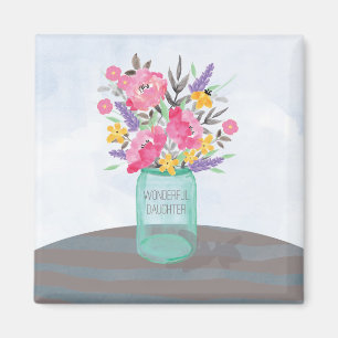 Imã Dia de as mães Mason Jar Vase