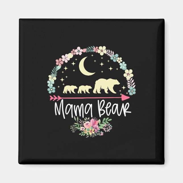 Imã Dia de as mães Oferece Urso De Mama Com 2 Cubs De  (Frente)