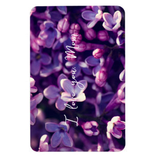 Ímã Dia de as mães, Presente, Flor Lilac Fotográfica,