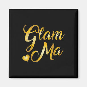 Imã Dia de as mães Shirts Glam Mães Cardíacas Camiseta