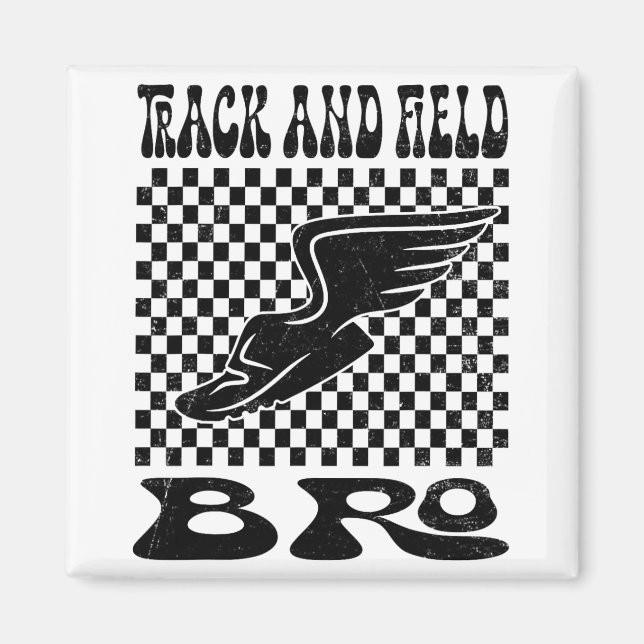 Imã Dia de as mães Track E Field Bor (Frente)