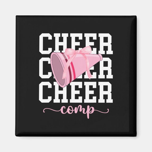 Imã Dia de Competição de Cheerleading Coquette D (Frente)