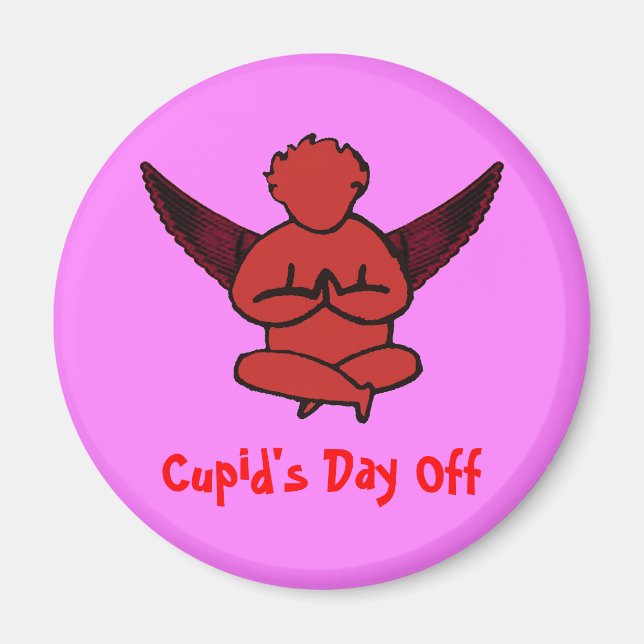 Imã Dia de folga do Cupido - Dia de os namorados Yoga  (Frente)