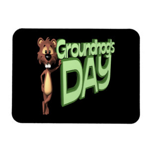 Ímã Dia de Groundhogs