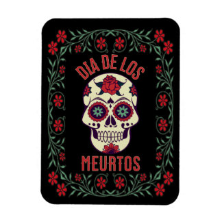 Ímã Dia de los Muertos Sugar Skull Magnet