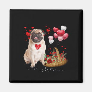 Imã Dia de os namorados Cardíaco Balão de Cachorro Cor