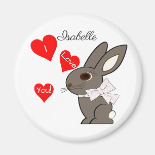 Imã Dia de os namorados Coelhinho "Eu Te Amo!"