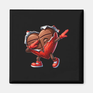 Imã Dia de os namorados Dabbing Heart Candy Engraçado