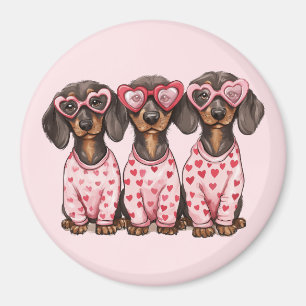Imã Dia de os namorados Dachshund Dogs