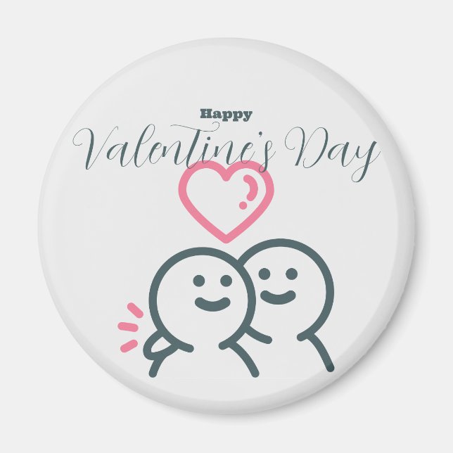 Imã Dia de os namorados de ponta de rocha (Frente)