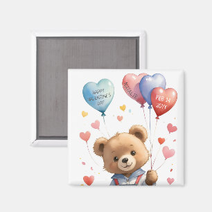 Imã Dia de os namorados de Urso de Cor de Água de Cubo