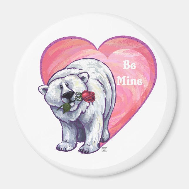Imã Dia de os namorados de Urso Polar (Frente)
