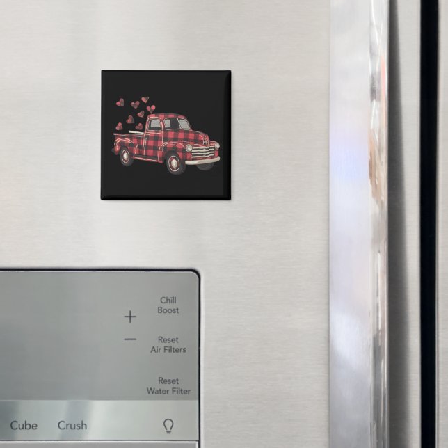 Imã Dia de os namorados Funny Buffalo Xadrez Lepard (In Situ (Fridge))