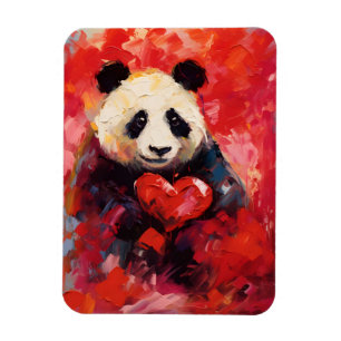 Ímã Dia de os namorados Panda