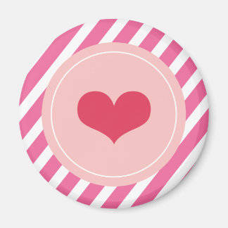 Imã Dia de os namorados Red Sweet Heart Love Pink Stri