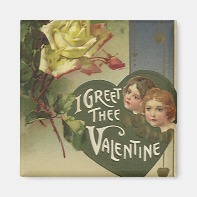 Imã Dia de os namorados Vitoriano, Raparigas e Rosas (Frente)