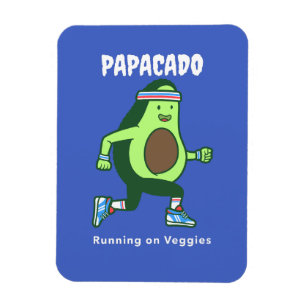 Ímã Dia de os pais de Estilo de Vida Papacado Vegan