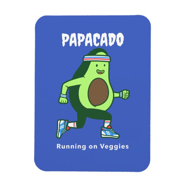 Ímã Dia de os pais de Estilo de Vida Papacado Vegan (Vertical)