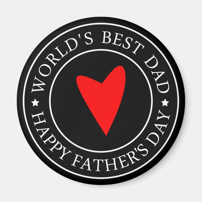 Imã Dia de os pais Feliz - Selo (Frente)