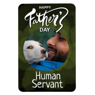Ímã Dia de os pais Feliz Servidor Humano Verde Persona