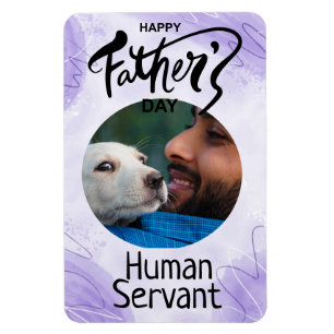 Ímã Dia de os pais Feliz, Servo Humano, Roxo Personali