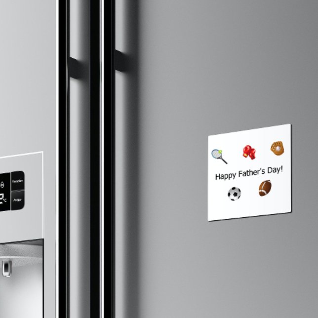 Imã Dia de os pais Feliz Todos Os Esportes Redondos (Criador carregado)