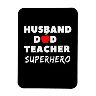 Ímã dia de os pais Professor Pai Super Marido