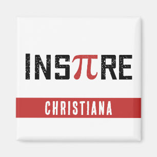 Imã Dia de Pi InsPire Personalizado   Presentes de Mat