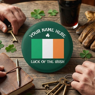 Imã Dia de São Patrício Bandeira da Irlanda Nome Perso