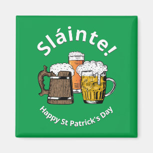 Imã Dia de São Patrício De Cerveja De Cartoon Verde 