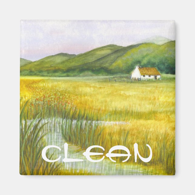 Imã Dia de São Patrício Dish Washer Magnet Por Bonhove (Frente)