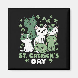 Imã Dia de São Patrício do Gato Dia Engraçado do Gatin