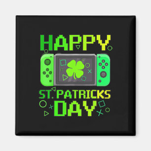 Imã Dia de São Patrício Jogo Jogador de Vídeo Shamrock