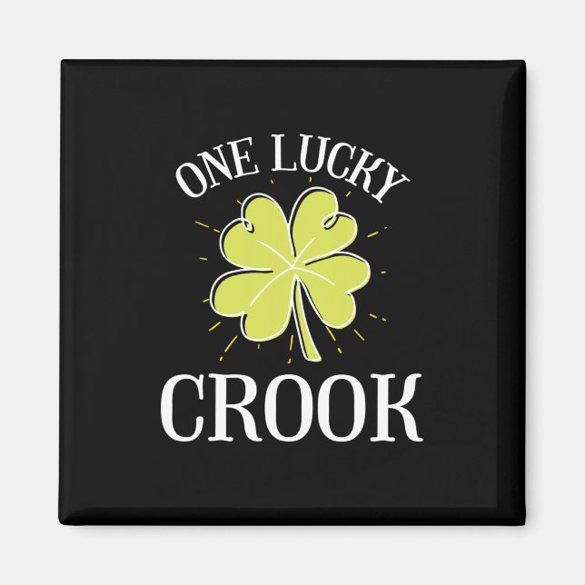 Imã Dia de São Patrício Lucky Crook Gift (Frente)